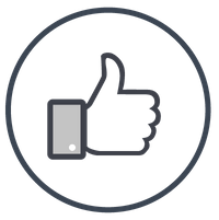 Icon of a thumb pointed down